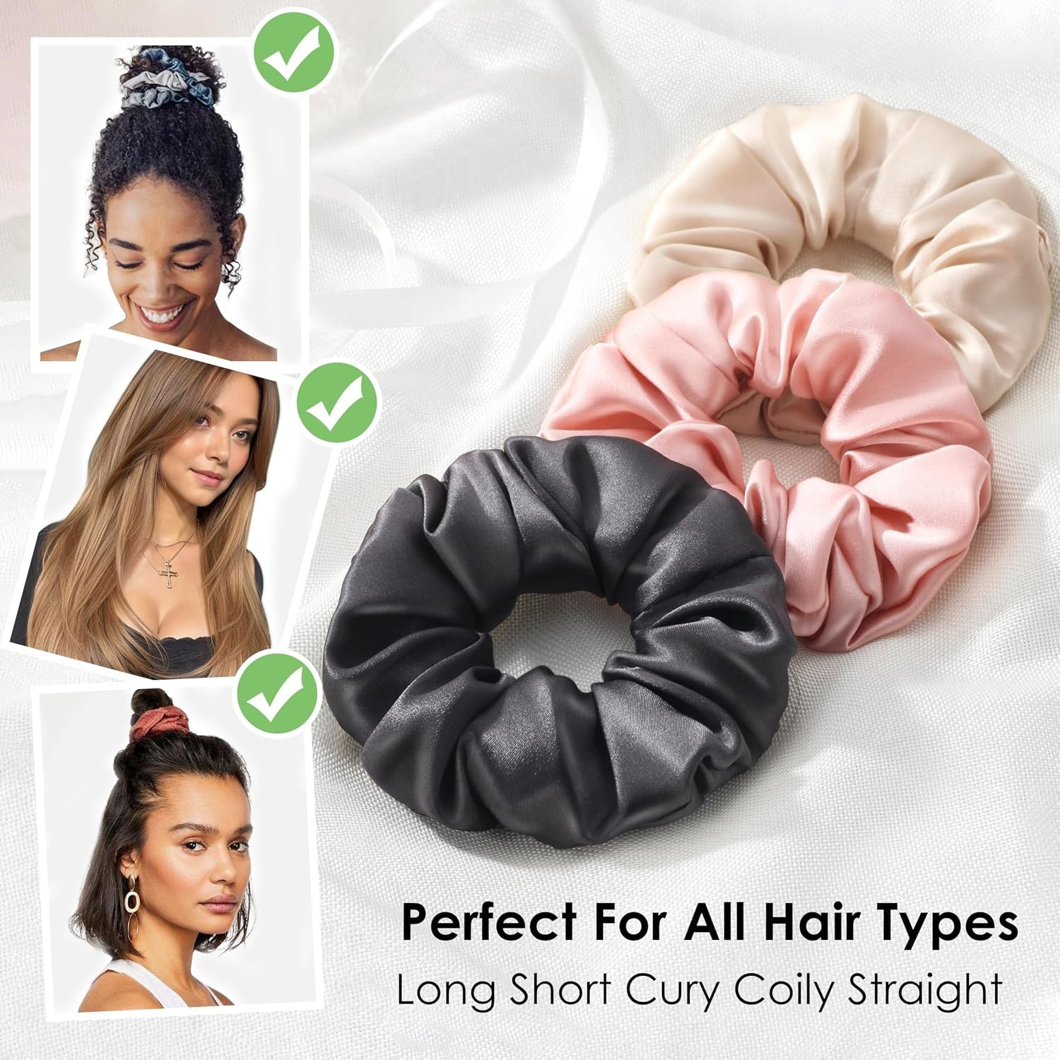 16 Momme Mulberry Silk Scrunchies