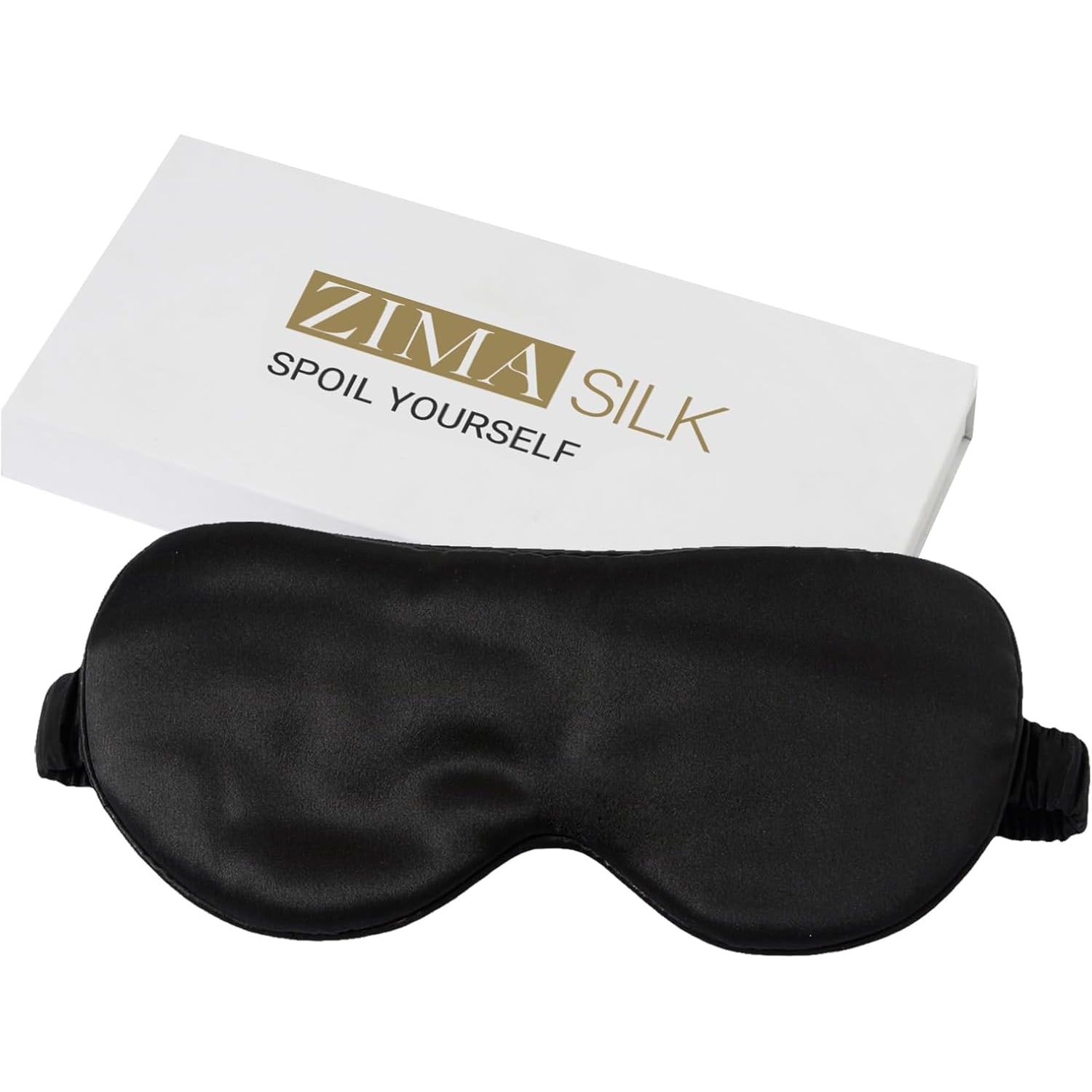 Black 22 Momme Mulberry Silk Sleep Mask