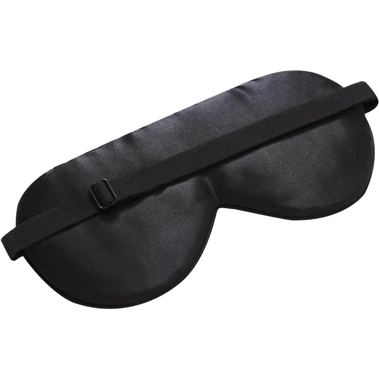 Black Silk Sleep Mask with Cotton Filling: image 2