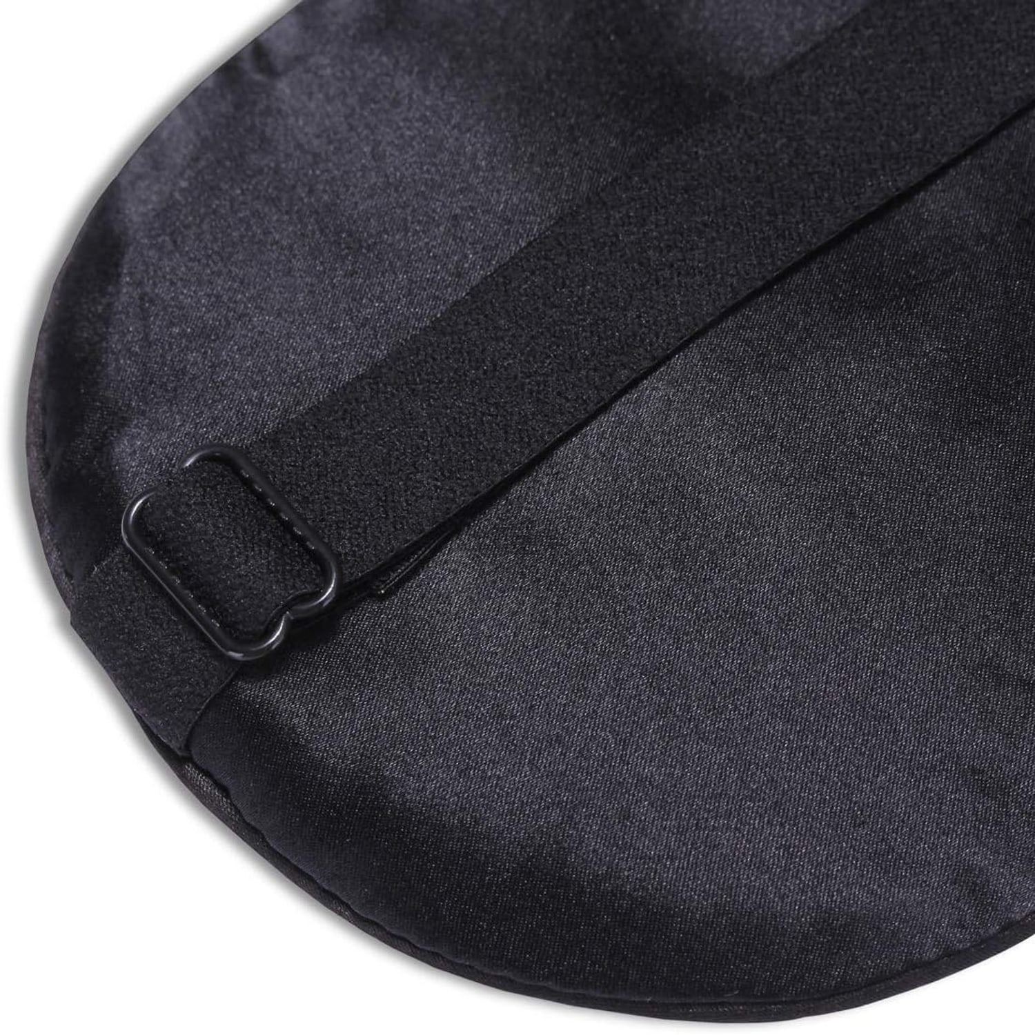 Black Silk Sleep Mask with Cotton Filling: image 3
