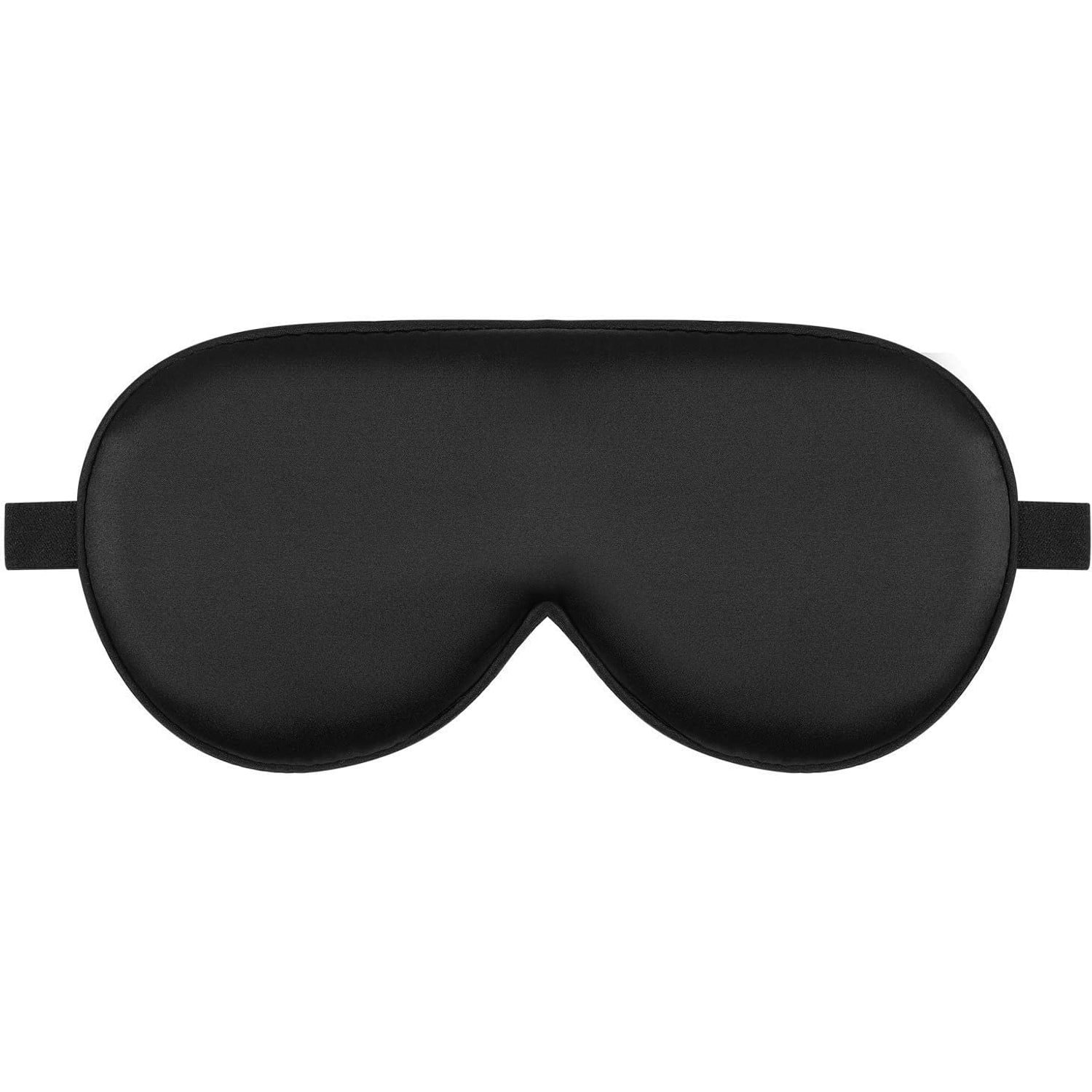 Black Silk Sleep Mask with Cotton Filling: image 1