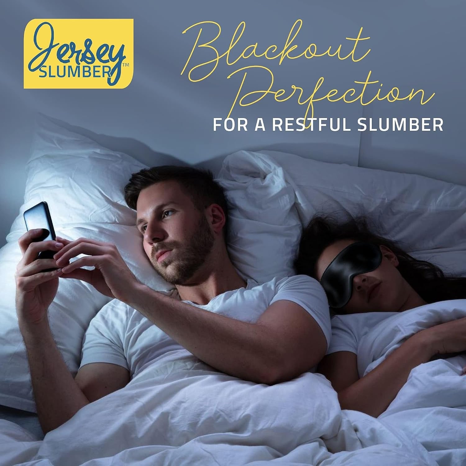Black Silk Sleep Mask for Side Sleepers: image 4