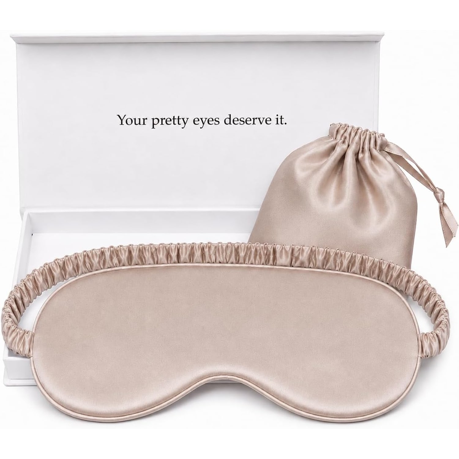 Caramel 19 Momme Mulberry Silk Sleep Mask: image 1