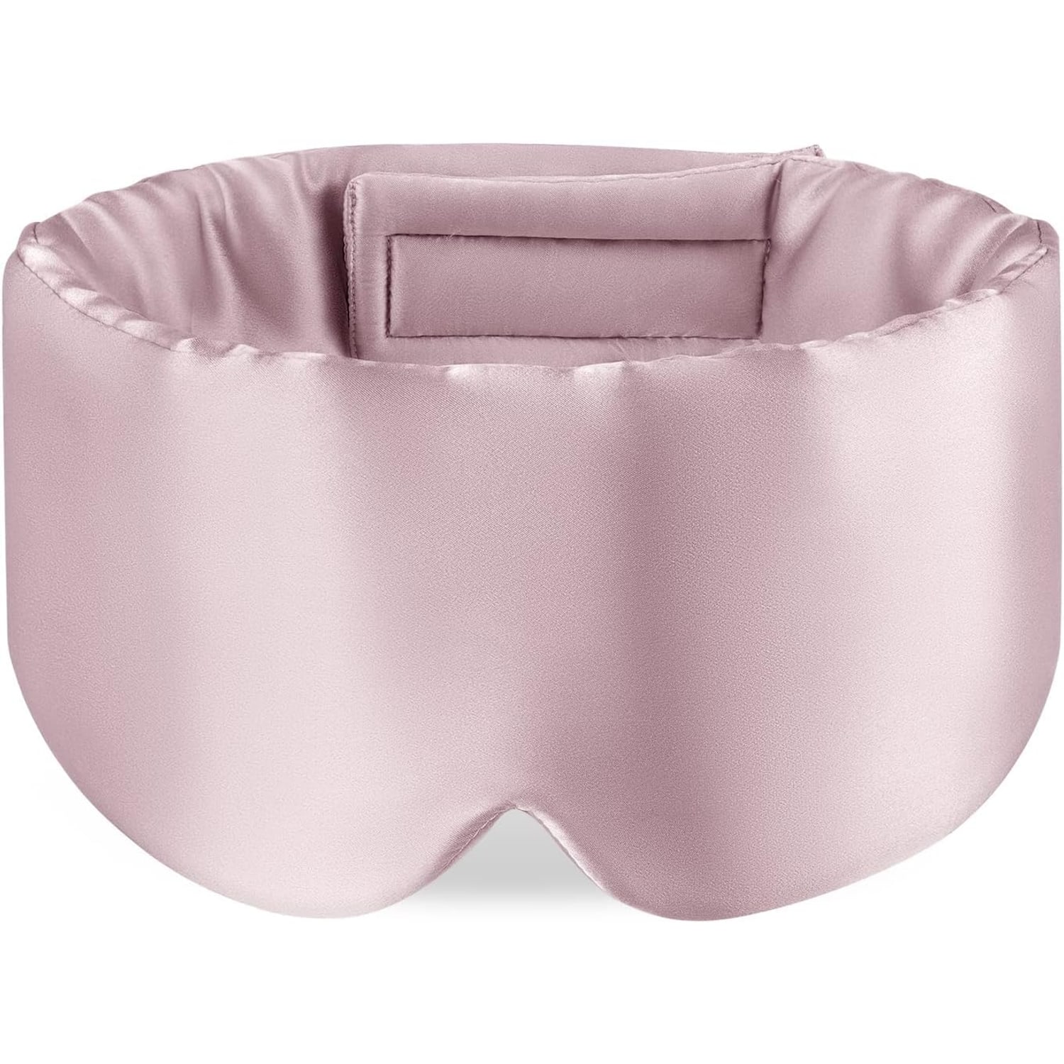 Light Plum Silk Sleep Mask with Ear Band: image 1