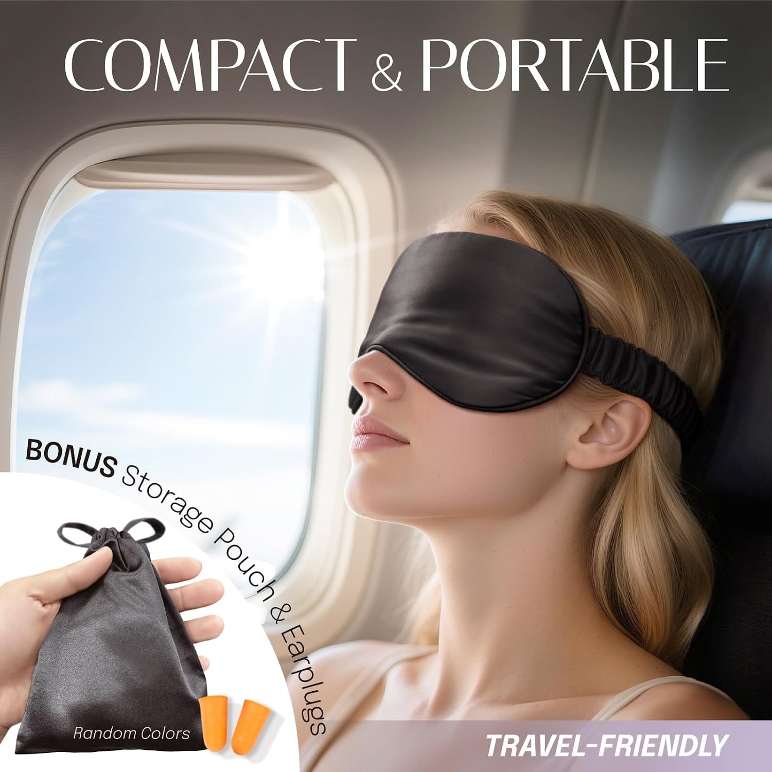 Pink 19 Momme Mulberry Silk Sleep Mask with Silk Filling: image 2